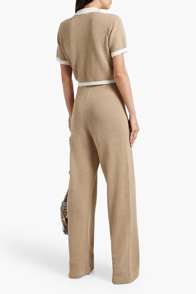 Linen wide-leg pants