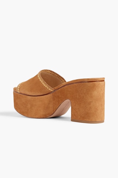 Dessie suede platform mules