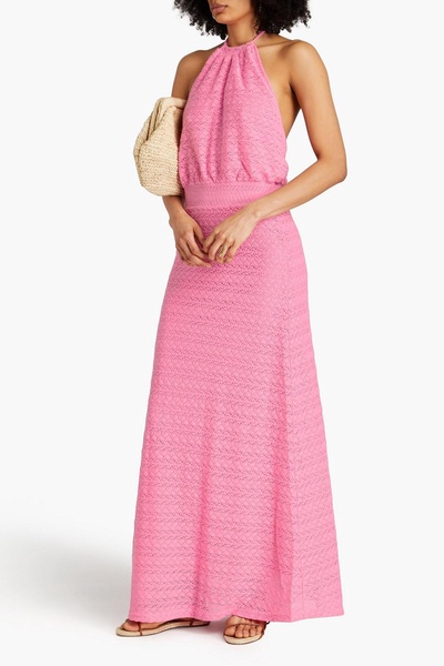 Maeva crocheted halterneck maxi dress