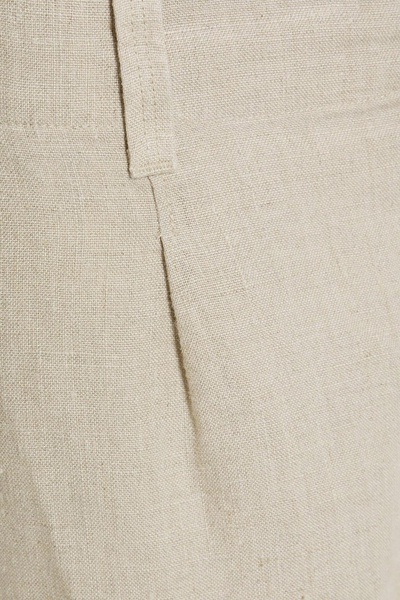 Boy linen straight-leg pants