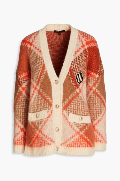 Argyle knitted cardigan