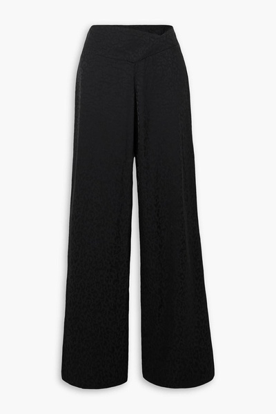 Animal Totem satin-jacquard pants