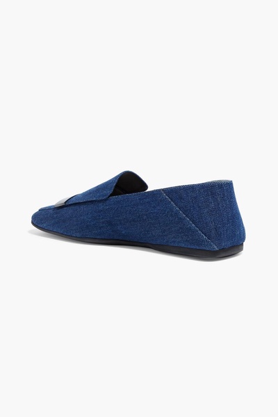 sr1 denim collapsible-heel loafers