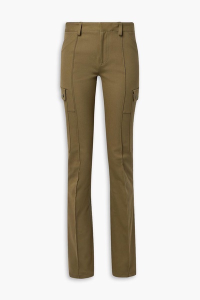 Gian stretch cotton-blend twill straight-leg pants