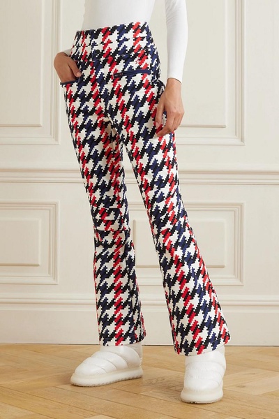 Houndstooth ski pants