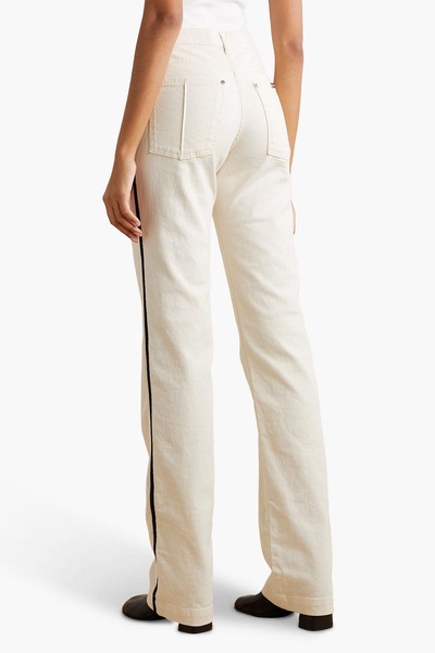 High-rise slim-leg jeans