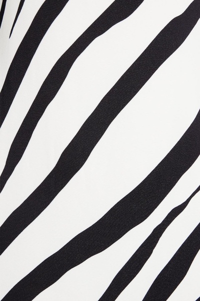 Aaliyah zebra-print cady maxi dress