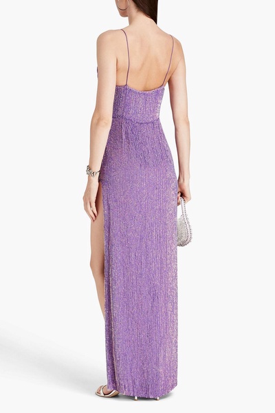 Katya sequined chiffon gown