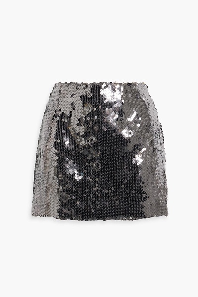 Haile embellished lace mini skirt