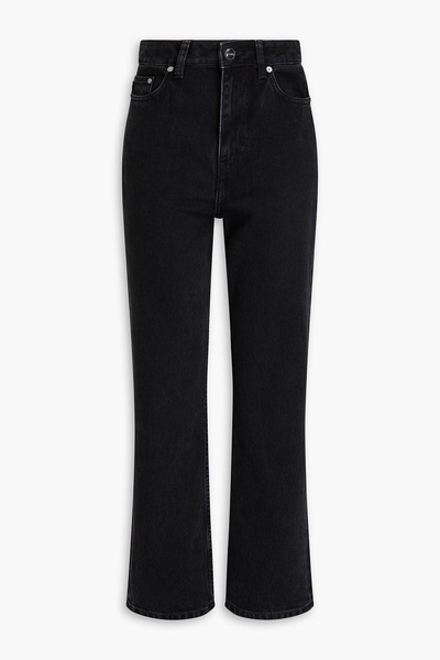 High-rise bootcut jeans