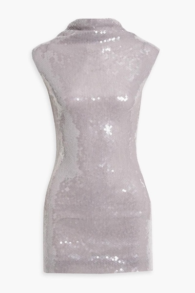 Luna sequined stretch-tulle mini dress