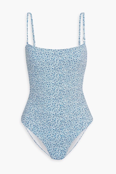 Estelle cutout floral-print swimsuit