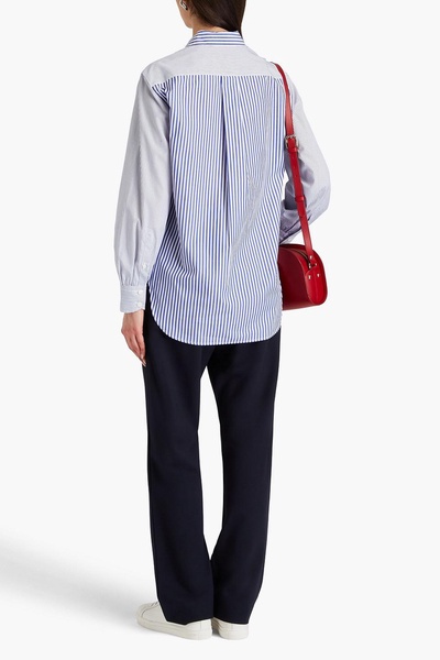 Maxine striped cotton-poplin shirt