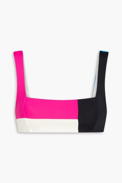 Meli color-block bikini top