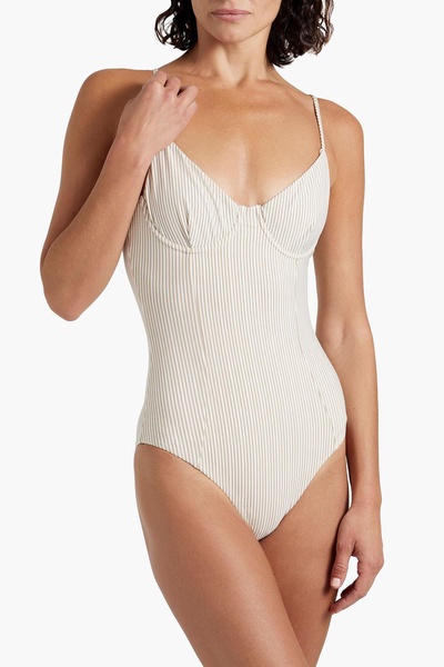 Chelsea striped seersucker swimsuit