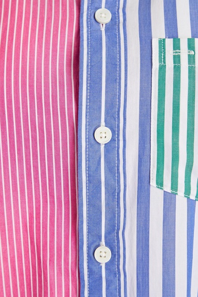 Striped cotton-poplin shirt