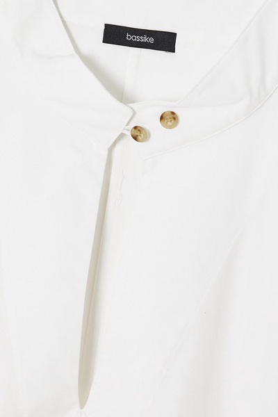 Cotton midi shirt dress