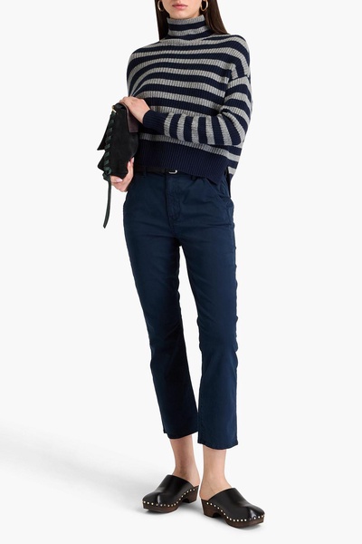 Carly stretch-cotton twill straight-leg pants