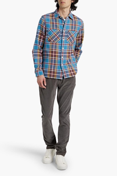 Checked cotton-flannel shirt