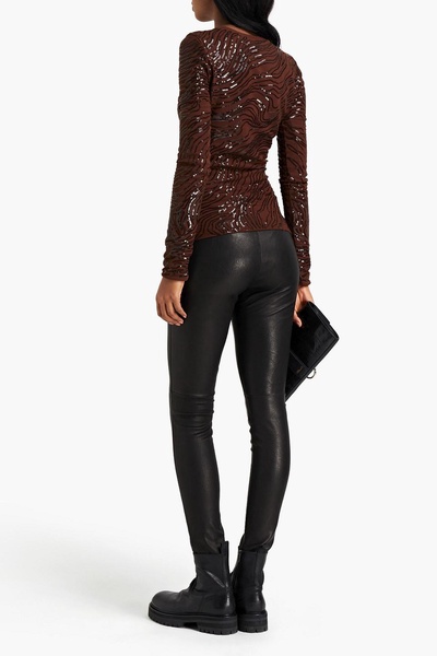 Leather skinny pants