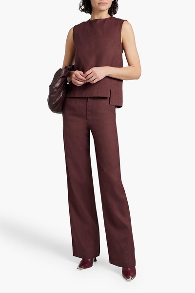 Aiwa twill wide-leg pants