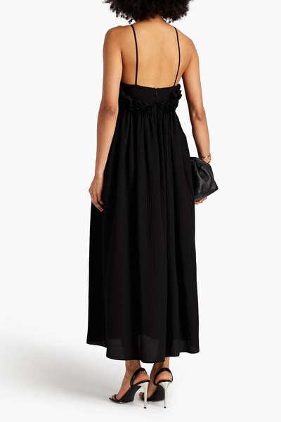 Silk-crepon maxi dress