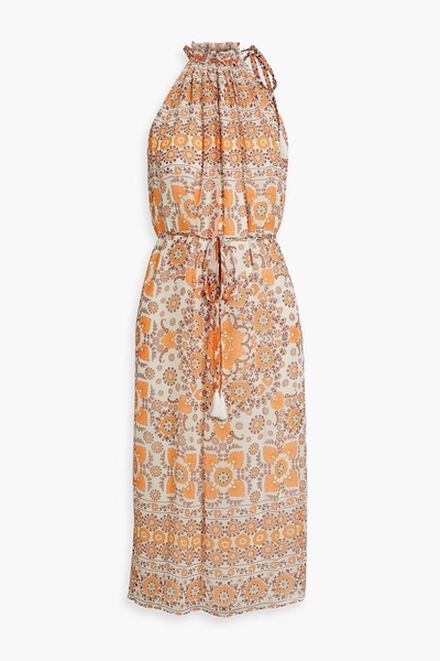 Marietta printed silk-georgette midi dress