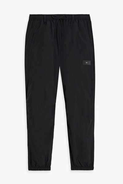 Appliquéd padded shell track pants