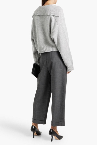 Woven straight-leg pants