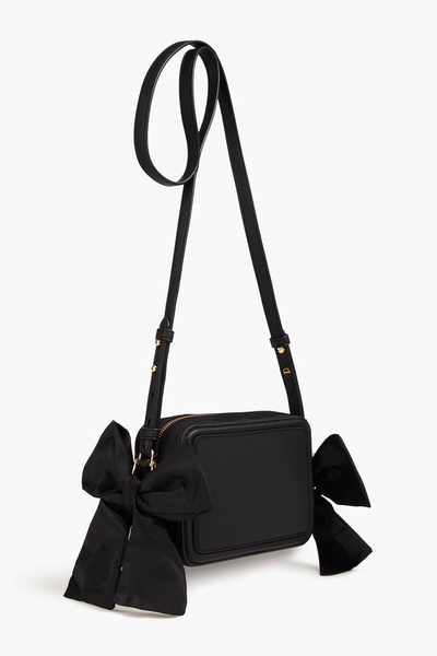 Bow-detailed shell cross-body bag