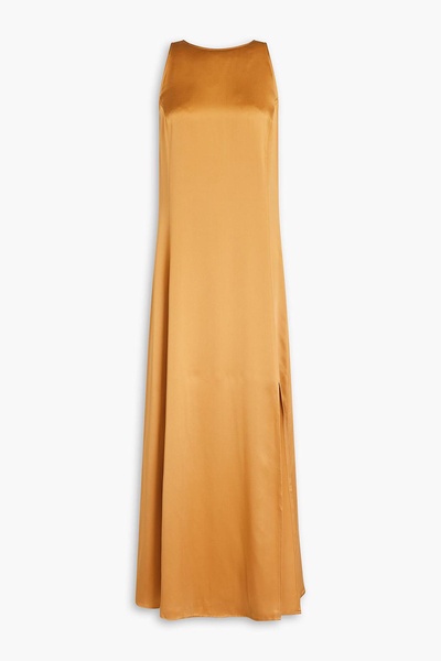 Mina silk-satin midi dress