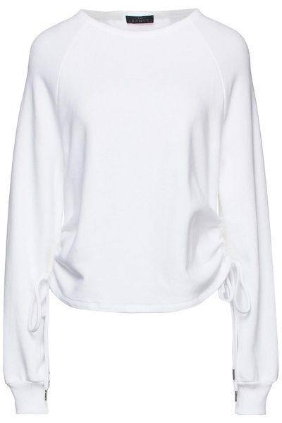 French cotton-blend terry sweatshirt