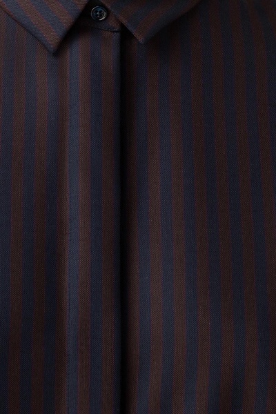 Striped stretch-wool shirt