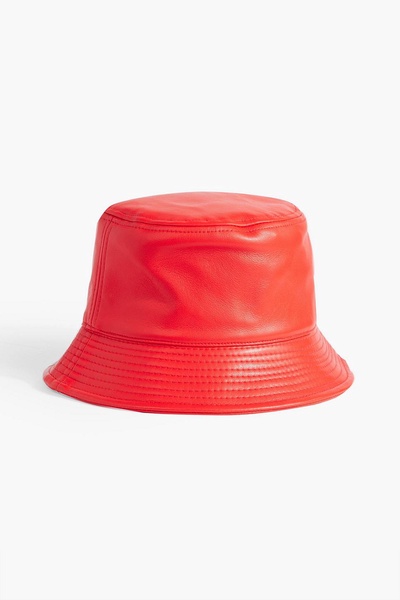 Vida quilted faux leather bucket hat