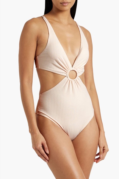 Marisole cutout ribbed swimsuit