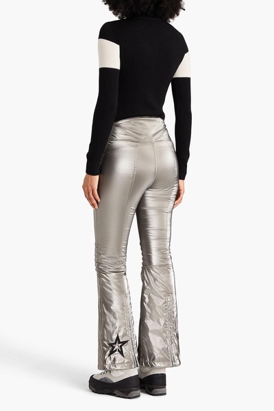 Aurora metallic flared ski pants