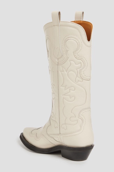 Leather cowboy boots