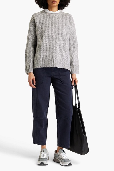 Normandie ribbed wool-blend sweater