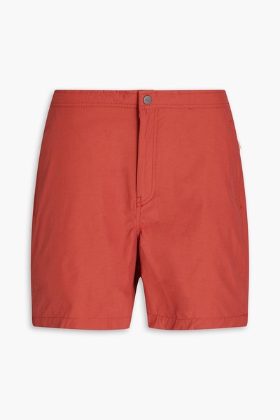 Calder 6E mid-length cotton-blend swim shorts