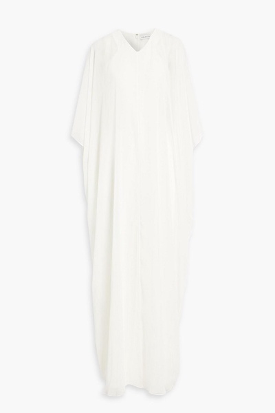 Nyla layered stretch-crepe and chiffon jumpsuit