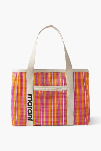 Warden striped canvas tote