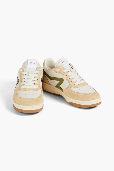 Retro Court leather and suede sneakers