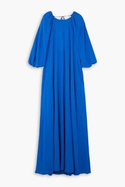 Frida tie-detailed open-back chiffon maxi dress