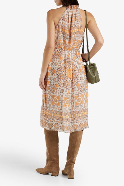 Marietta printed silk-georgette midi dress