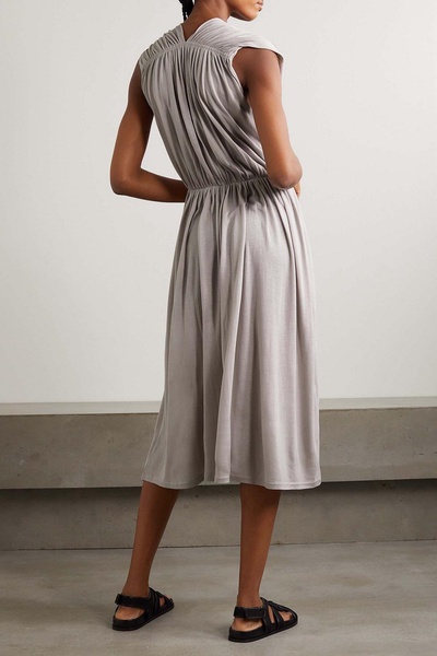 Acro gathered TENCEL™ Lyocell midi dress