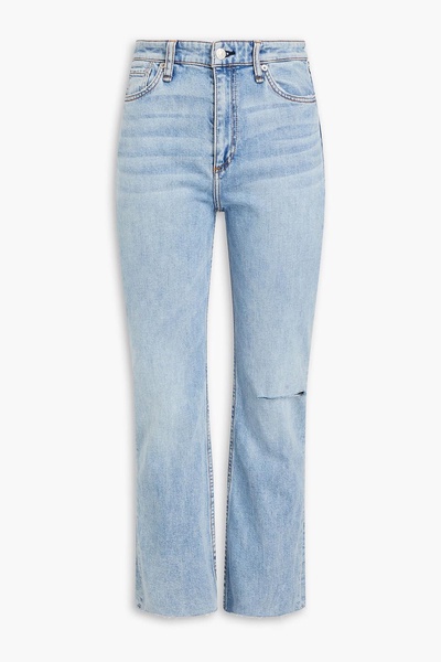 Casey distressed high-rise kick-flare jeans