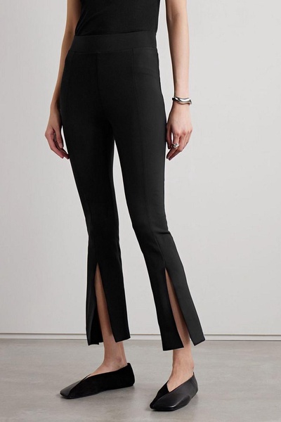 Stretch-ponte slim-leg pants