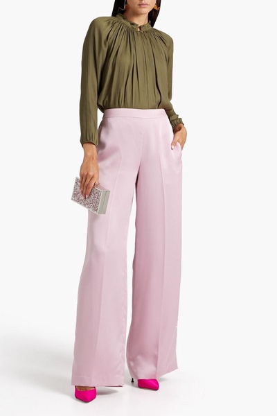 Aleah satin wide-leg pants