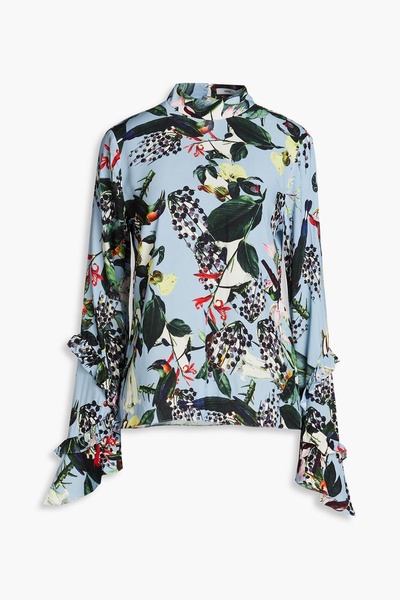 Louella printed crepe top