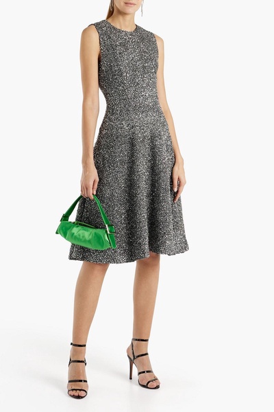 Metallic Boucle-knit dress